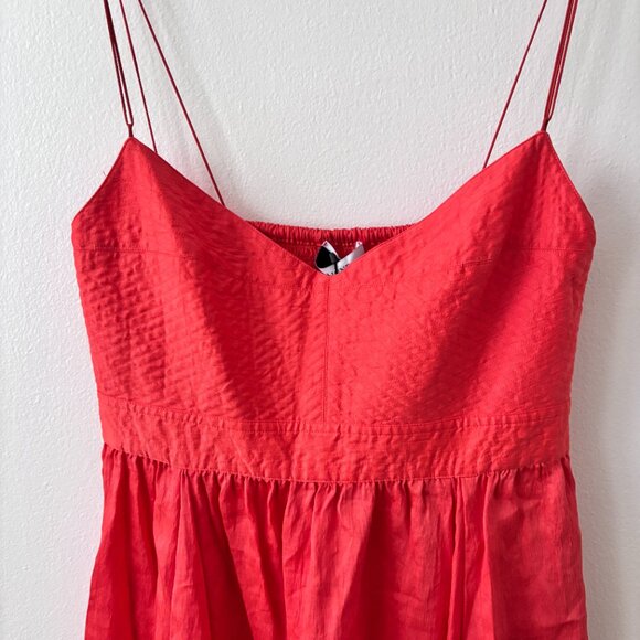 La Ligne Tracy Maxi Dress in Tangerine - Picture 4 of 9